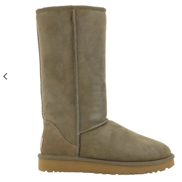 NWT in Box UGG Classic Tall II Boots Cobble Grey Suede Sheerling Size 6  EU 37 - Picture 1 of 9